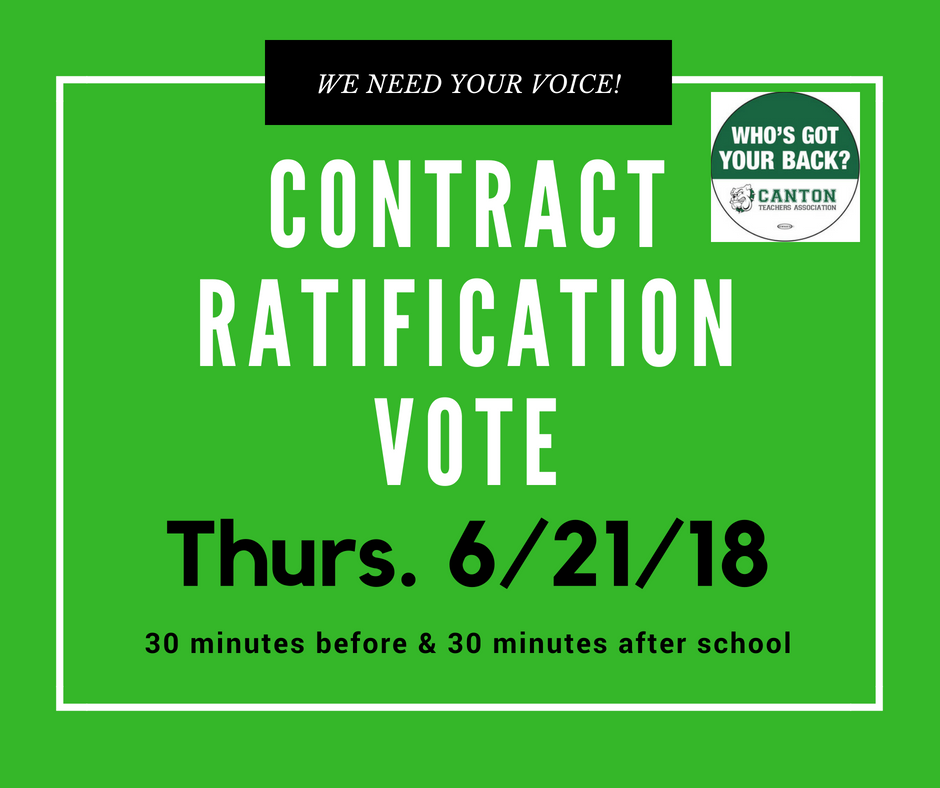 URGENT: Contract Ratification Vote on 6/21!